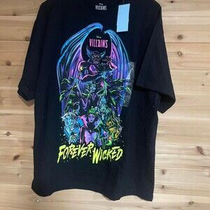 Disney Villains Black Cotton Tee 0585